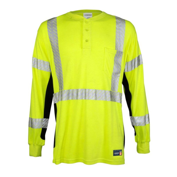 Unisex FR Long Sleeve Henley T-Shirt Thumbnail