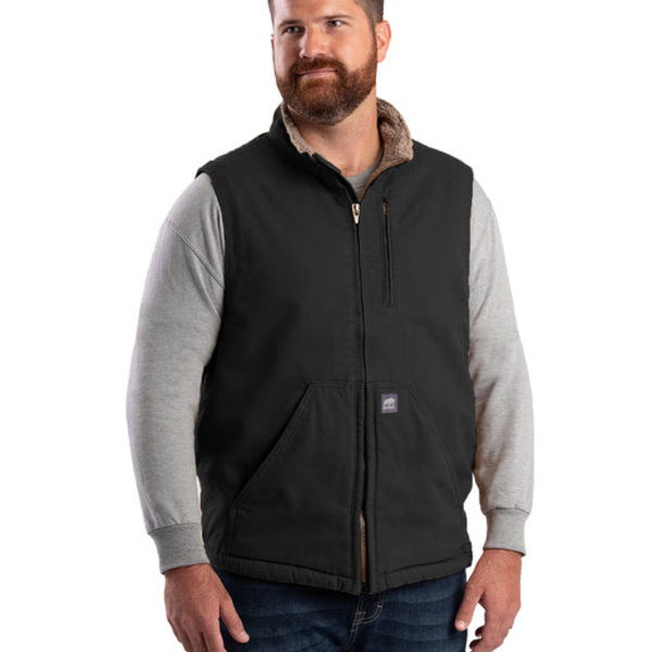 Men's Heartland Sherpa-Lined Washed Duck Vest Thumbnail