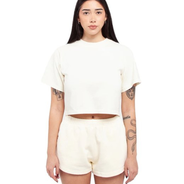 Ladies' Garment Dye Crop T-Shirt Thumbnail