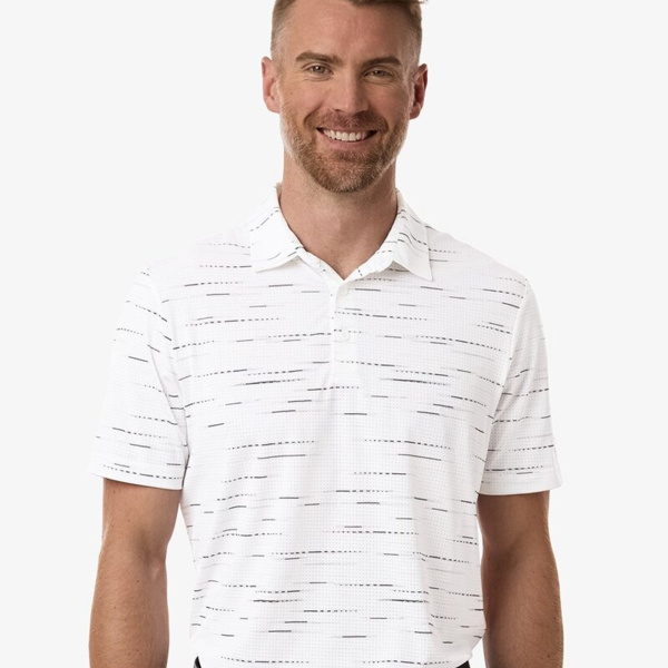 Men's Ultimate365 Mesh Glimmer Print Polo Thumbnail