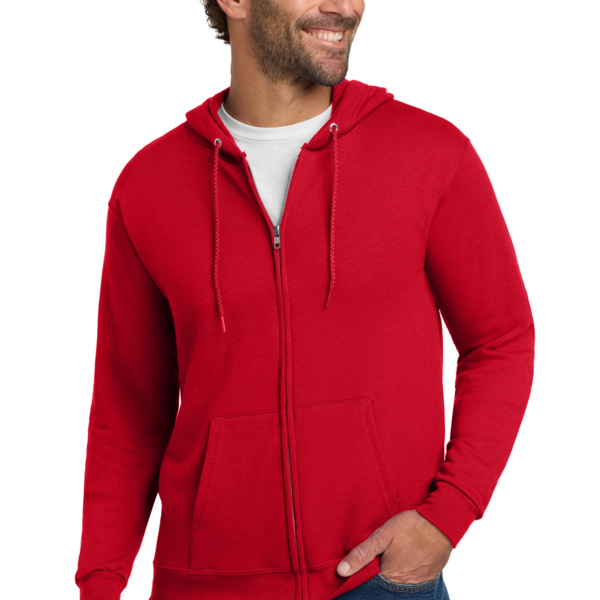 ComfortBlend ® Full Zip Unisex Hooded Sweatshirt Thumbnail