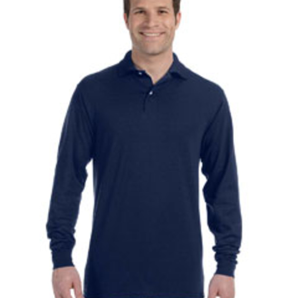Adult SpotShield™ Long-Sleeve Jersey Polo Thumbnail