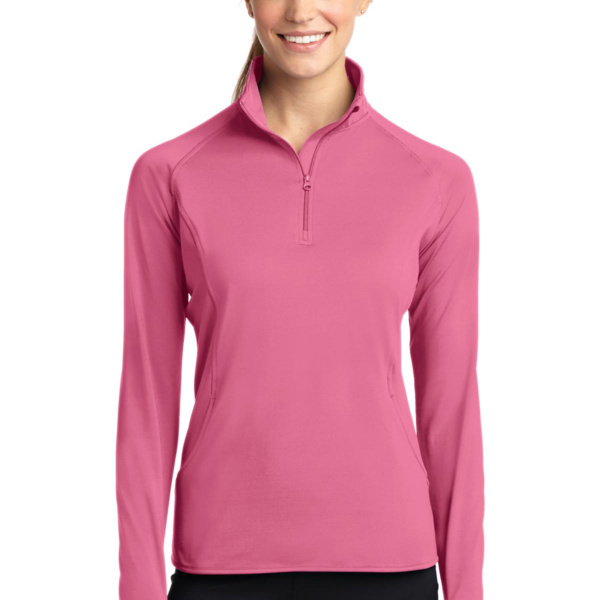 Ladies Sport Wick ® Stretch 1/4 Zip Pullover Thumbnail