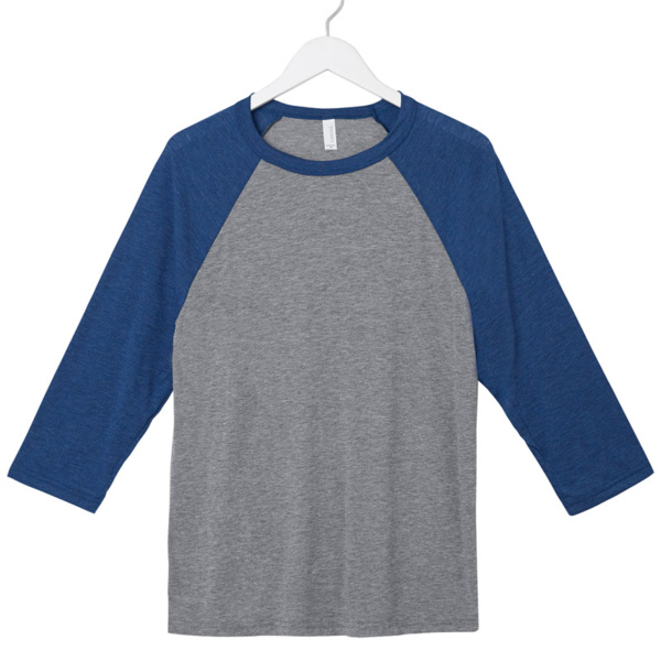 Bella+Canvas Unisex 3/4-Sleeve Baseball T-Shirt Thumbnail