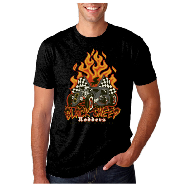 Black Sheep Brand Rat Rodder Unisex tee Thumbnail